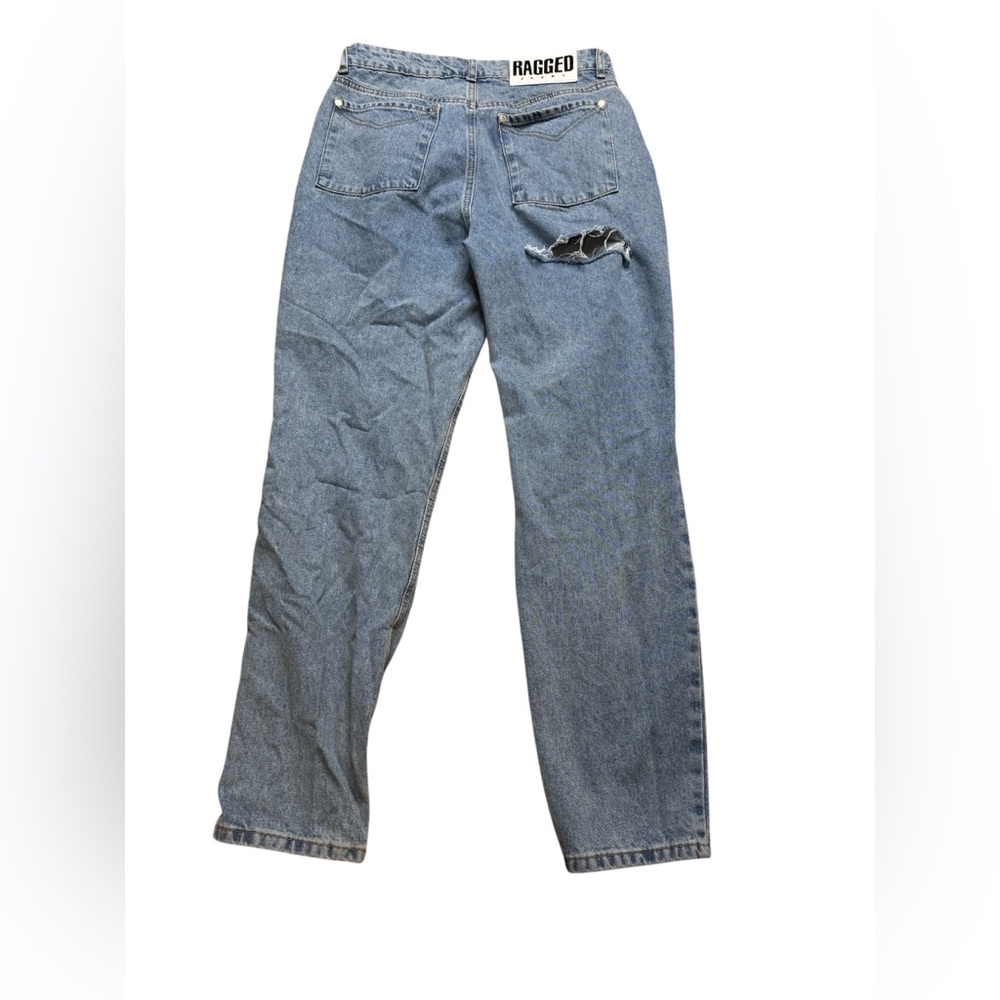 ✨The Ragged Priest Butt Rip Mom Jeans Women’s‎ Size 30 Blue Distressed✨